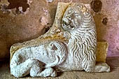 Hania - the Archaeological Museum, Lion in relief. It was part of the entrance decoration of the Palazzo dei Zangaroli (old town of Khania). 